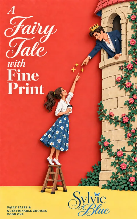 Book cover for A Fairy Tale with Fine Print by Sylvie Blue.
