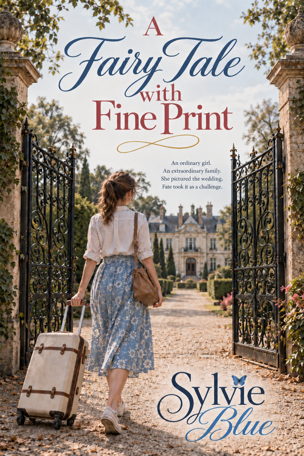Book cover for A Fairy Tale with Fine Print by Sylvie Blue.